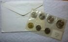 1966 Bahamas - Official Mint Bu Set  7  W  2 Silver - Rare Royal Mint Envelope