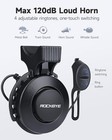 Electric Bike Horn 120db - 4 Sound Modes   Volume Adjustable  Suspension 