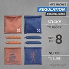 Professional Cornhole Bags - Set Of 8 Regulation All Weather Double Sided - Stic