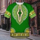 Men Dashiki T Shirt African Clothes Traditional Wear Clothing Short Sleeve Tops