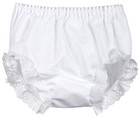 I c  Collections Little Girls White Double Seat Panty 3t