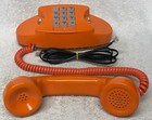 Vintage 1970 Western Electric 2702bm Princess Orange Push Button Touch Telephone
