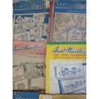 Vintage Aunt Martha s Hot Iron Transfers Lot Embroidery Patterns Floral Animals