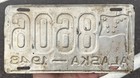 1948 Alaska License Plate Four Digit  8606