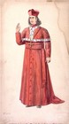 Scottish Rite 27 Degree Nj Cardinals Original Costume Catalog Artwork On Board