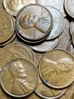 Lincoln Wheat Cent Roll Mixed 40 s   50 s All  s  Mints  50 Coins