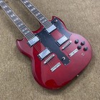 Right Hand Eds-1275 Sg Double Neck Electric Guitar Jimmy Page 12 6 Cherry Red