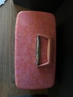 Vintage Pink Samsonite Silhouette Train Makeup Luggage Case With Tray Insert