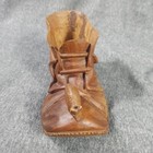 Vintage Hand Carved Wooden Boot With Mouse Hobocore Primitive Rustic 5    Tall