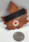 Vintage Canada Wooden Leaf Souvenir Refrigerator Magnet