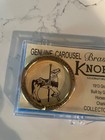 Knoebels Amusement Park 100 Anniversary Genuine Carousel Brass Ring   Souvenir