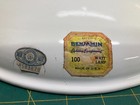 Vintage White Porcelain Enamel Barn Service Gas Station Light Lamp Shade 12 