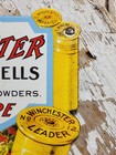 Vintage Winchester Porcelain Sign Old Firearms Ammunition Gun Rifle Hunting Shot