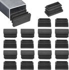 20-pack Tubing End Caps  X  2 Inch Plastic Rectangle Hole Plugs Inserts For C   