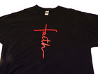 Faith Cross- Iron On Transfer For T-shirt   Other Fabrics