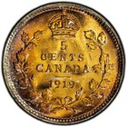1919 Five Cents 5   Pcgs Ms-65 - Superb Golden Tones