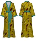 Satin Long Robe For Women Japanese Silk Kimono Robe Lightweight Soft Bathrobe   