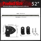Roof 52 inch Combo Straight Led Light Bar Wiring Kit For 2006-2010 Hummer H3 H3t