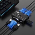 Mt-viki 2 Port Vga Kvm Switch Box Usb2 0 Monitors Switcher For Mouse Monitor Pc