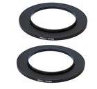  2 Pcs  55-77mm 55mm To 77 Mm Metal Step Up Lens Filter Ring Adapter