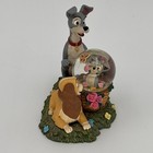 Rare Disney Store Exclusive Lady And The Tramp Puppy Snow Globe Original