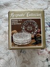 Vintage Arnart Crystal Bottle Coasters Set 4 Keepsake Boxed