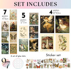 Vintage Fairycore Decor - Fairy Art Prints Aesthetic  Cottage Core Wall Art Post