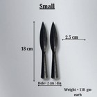 Hand Forged Medieval Iron Spearhead Set-6  Blacksmith Spear Tip  Rustic Decor