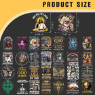 Christian Iron On Transfers - 30 Sheets Jesus Bible Verse Dtf Ready To Press Bul