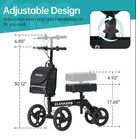 Elenker Steerable Knee Walker 10  Deluxe Medical Scooter Foot Injuries Black