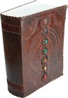 13  Handmade Leather Journal Seven Stone Writing Notebook Diary Book Very Large