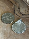 1800   s Love Token Fancy Engraved Bt Anchor        Silver Coin Us