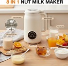 8 In 1 Automatic Nut Milk Maker With 12 Blades  40oz Almond Soy Milk Machine Us