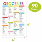 Hebayy 90 Sheets Fastcheck Grocery List Magnet Pad 6  X 9   Colored 