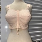 Vintage 1930s Spencer Peach Pink Cotton Satin Bullet Cone Bra Boned Bustier 40s