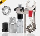 6pcs Bike Tool Kit W  3-in-1 Cassette Remover Wrench Crank Puller Extractor New