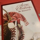 Christmas My Daughter Wonderful Love 5 5   x8    Large Hallmark Greeting Card