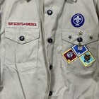 Vtg Boy Scouts Of America Michigan Official Long Sleeve Shirt Youth L W  Patches