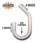 1 5  180 45 Degree Exhaust Elbow Mandrel Bend 304 Stainless Steel 16ga 2 Pack Ss