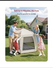Qpau Inflatable Toddler Travel Bed With Tent     Lightweight Blow    Fast Us