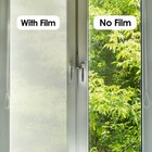 Window Privacy Film Frosted Glass Static Clings Reeded Window Film  Striped D   