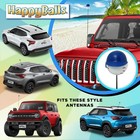 Happyballs Baseball Slugger Hitter Antenna Topper Car  Truck  Suv Accessory New