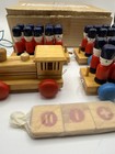 Vintage Chadwick Wooden Toy Soldiers Train Set 30 Guards Complete W  Box