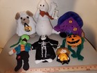 Lot Of 7 Halloween Plush Stuffed Animals Witch Stuffies Toys Spooky Dolls Whimsy