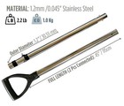 Coob Stainless Steel Metal Detector Detecting Hunting Tool Pole Sand Scoop