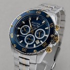 Bulova Marine Star 98b400 Men s Chronograph Quartz Watch Blue Dial 41 5mm