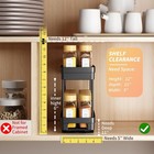 Pull Out Spice Rack Organizer For Cabinet 3 Packs Slide Out Spice Racks Organize