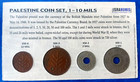 Israel Palestine British Mandate Lot Of 4 Coins Set 1  2  5   10 Mils 1927-1942