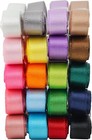 1 4 Inch Satin Ribbon Assorted Double-faced Satin Fabric Ribbon Pack 40 Yards