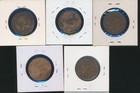 Canada Large Cent - Nice Lot Of 5 Different   -  5223